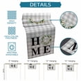 thumbnail image 6 of Rustic Home Table Runner 48 Inches Long Farmhouse Dress Scarves, Eucalyptus Leaves Farmhouse Wreath Plaid Dining Tablerunner for Coffee Table/Kitchen Island/Party Décor, 13" x 48", 6 of 8