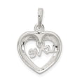 thumbnail image 3 of Sterling Silver Polished Love Heart Pendant QC9207, 3 of 4