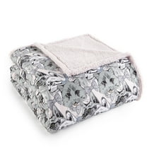 Shavel Home Products Micro Flannel ® Reversible Sherpa Blanket, Twin, Cat Collage