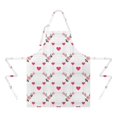 thumbnail image 2 of Pioneer Flower Floral Print Pattern Apron for Women and Men, Cotton Linen Waterproof with Pockets, Adjustable, 33x27 Inch for Kitchen, Gardening, BBQ, Salon, 2 of 6