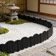thumbnail image 5 of Valla de jardín de plástico con borde ondulado | Mini valla decorativa para parterres, césped y caminos | Barrera exterior resistente a la intemperie con estacas para el suelo, 5 of 6