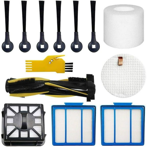 Accessories Kit for Shark IQ R101AE (RV1001AE) IQ R101 (RV1001) AV911S EZ AV1010AE IQ Robot Vacuum Cleaner Replacement Parts Pack of Main Brush, Filters, Side Brushes