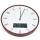 thumbnail image 4 of Decoración del hogar, reloj de pared de madera, reloj de pared silencioso Digital, decoración de pared probada y confiable, 4 of 8