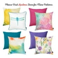 thumbnail image 6 of Watercolor Dragonfly Square 18" x 18" Throw Pillow Cover Set of 2, 6 of 8