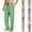 Green, variant on Straight-Leg Sweatpants For Men Drawstring Adjustable Waistband Joggers With Sides Pockets Casual Loose Splice Color Plaid Trousers