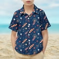 thumbnail image 2 of ZACPNCV Boys 4th of July Shirts Kids Flag T-Shirt Girls Patriotic Short Sleeve Tees Cotton Top Clothes Independence Day Clothes Multicolor 8-9 Years, 2 of 9