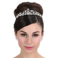 thumbnail image 6 of SAMKY Rhinestone Crystal Tiara Copper Bridal Crown for Elegant Wedding Hairstyles, 6 of 6