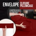 thumbnail image 3 of Fundas de almohada Utopia Bedding King de 50 x 100 cm, 2 unidades, microfibra roja, 3 of 6
