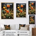 thumbnail image 4 of Designart "Orange Mid Century Natures euphony II" Abstract Floater Framed Canvas Art Print, 4 of 7