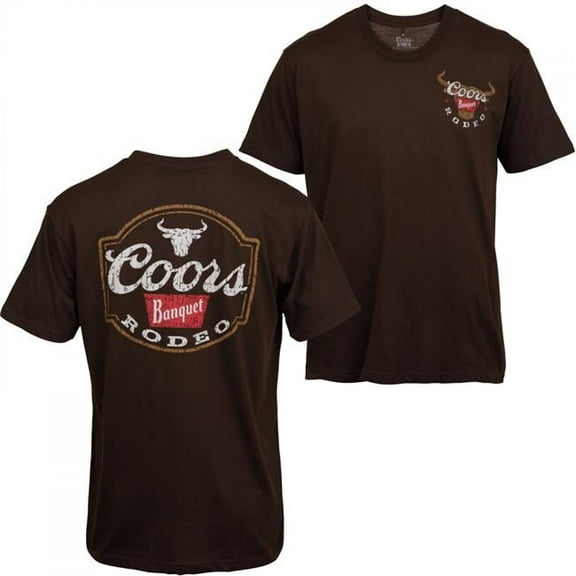 Banquet Rodeo Logo Colorway Front & Back Print T-Shirt, Brown - Medium