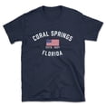 thumbnail image 1 of Coral Springs Florida Patriot Men's Cotton T-Shirt, 1 of 1