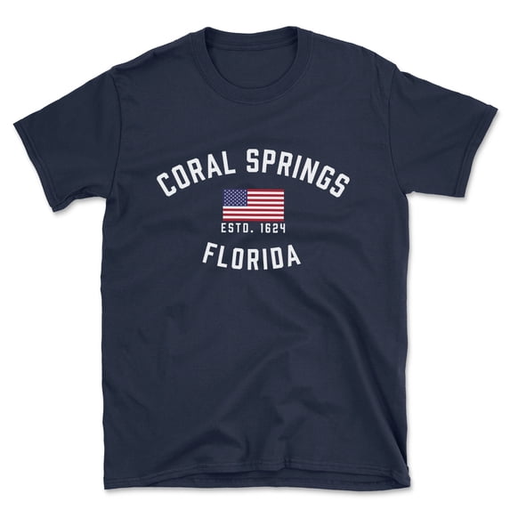 Coral Springs Florida Patriot Men's Cotton T-Shirt