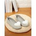 thumbnail image 1 of KingShop Women's Ballerina Slippers Indoor/ Outdoor Memory Foam Soft Cotton Knit House Shoes Skid-Resistant House Shoes, 1 of 8