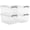 Clear, variant on 44 Qt Clear Storage Bins with Lids Large Stackable Plastic Storage Box 6 Packs