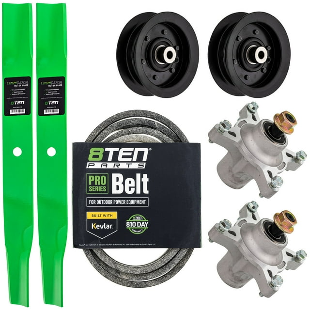 8TEN Kit de Lame, Broche, Courroie et Tendeur pour Toro Exmark Quest TimeCutter MK1005662