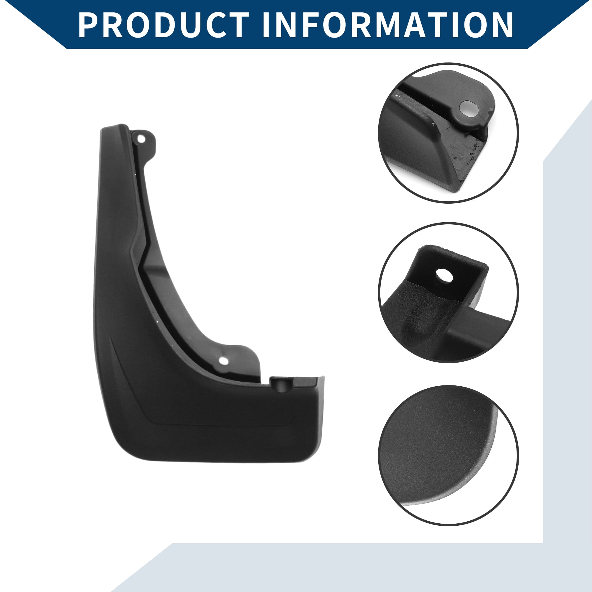 Unique Bargains Mud Flaps Splash Guards W/Mount  Accessories for Mercedes-Benz GLC Low-level Configuration without Pedal 2023-2024 Front and Rear Mud Guards 1 Set