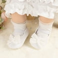 thumbnail image 3 of HsdsBebe Baby Girls Dress Shoes Infant Mary Jane Bowknot Soft Sole Shoes for Newborn First Walker, 3 of 8