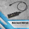 thumbnail image 3 of 10 RGB Sync HUB Splitter Extension Cable for Motherboard RGB Fan (5V 3Pin), 3 of 6