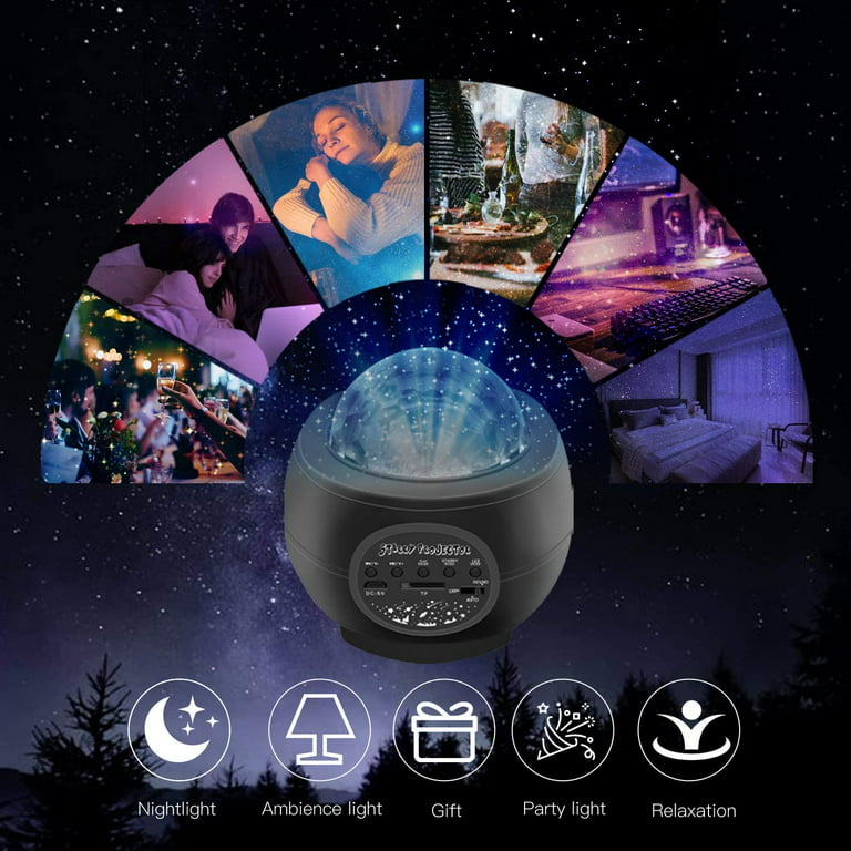 Extra Large Coverage Area Galaxy Lights Projector 2.0, Star Light Projector  Night Light with Changing Nebula and Music Speaker for Kids