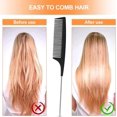 thumbnail image 3 of Comb, 3 Pcs Hair Comb, Fine Hair Comb, Tail Comb, Carbon Fiber Comb, Anti-Static Tail Comb, Salon Hair Comb, Rat Tail Comb Pintail Comb Men's Comb, 3 of 5