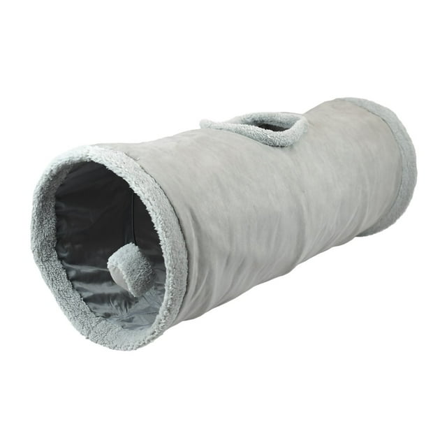 Fancy Pets. Tunel Plegable para Gato Gris