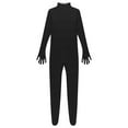 thumbnail image 7 of YONGHS Mens Spandex Open Face Zentai Suit Costume Back Zipper Unitard Full Cover Jumpsuit Bodysuit Black 170, 7 of 7