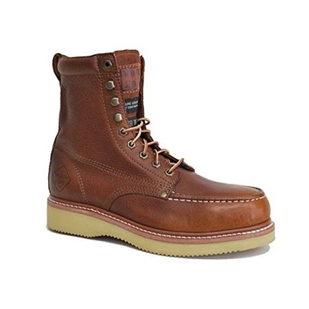 

WORK ZONE 8 Inch Steel Toe Wedge Brown