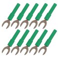 thumbnail image 2 of 10pcs U Type Fiche Banane U Forme 8mm Connecteurs Banane pour Multimètre Électronique ApplicationGreen, 2 of 14
