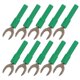 thumbnail image 2 of U Type Banana Connectors, Red Copper+PA 8mm/0.3in 10pcs U Shape Banana Plug For Electronic Application, 2 of 8