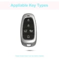 thumbnail image 3 of for Hyundai Key Fob Cover with Keychain, Blue Leather Rhinestone Key Case Protection Shell Compatible with 2022 2021 2020 Sonata Santa fe Tucson Bling Car Accessories, 3 of 7