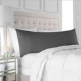thumbnail image 1 of The Great American Store- 1500 Series Microfiber Solid Gray, Long Body Pillowcases (21"x 72") - Zippered Closure End - Wrinkle, Fade, Stain Resistant, 1 of 4
