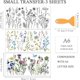 thumbnail image 2 of Juego de 3 calcomanías de flores silvestres para muebles y manualidades (30 x 15 cm). Incluye 1 espátula., 2 of 9