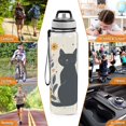 thumbnail image 7 of Sports Water Bottle 1000ML Tritan Food Grade Clear Water Bottle Fitness Outdoor Sports Bike Cute Black Cat, 7 of 7
