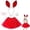 Red, variant on Girls Tutu Dress With Headband Adorable Easter Outfits Sets Party Hair Clothes