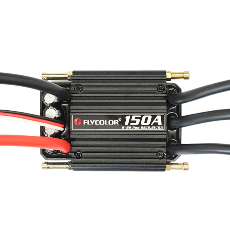 Flycolor 150A Brushless ESC 2-6S Waterproof for RC Electric Gasoline Jet Boat 