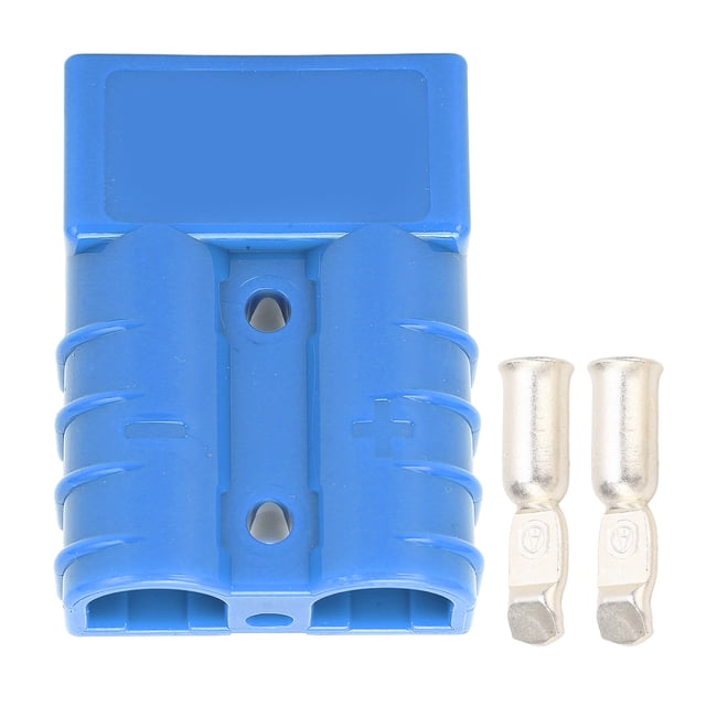 Conector de alimentación 50A 600V SB50A Accesorio de conector de engarce con terminal de 2 piezas para batería azul