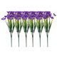 thumbnail image 1 of Ramo de flores artificiales Godom de 6 piezas para decoración de bodas, flores de látex real para el hogar, 1 of 6