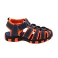 thumbnail image 2 of Rugged Bear Boy Closed Toe Sport Toddler Sandals, Navy Orange, 5, 2 of 5