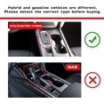 thumbnail image 3 of Xotic Tech Interior Center Console Gear Shift Frame Panel Water Cup Holder Decoration Cover Trim, Carbon Fiber Pattern, Compatible with Honda Accord 10th Gen 2018-2022 (Hybrid Version), 3 of 9