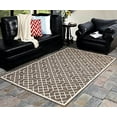 thumbnail image 2 of Furnish My Place Design1115 Brown 6'7"x9'7" Geometric Blocks Area Rugs For Indoor & Outdoor, Easy To Clean & Fade Resistant Washable Rug, Brown, 2 of 5