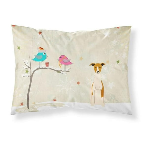 Christmas Presents Between Friends Whippet Fabric Standard Pillowcase, 20.5 x 0.25 x 30 in.