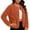 Orange, variant on Sheghy Womens Denim Jacket Inspired Crew Neck Single Button Jacket - Solid Long Sleeve Winter Black S