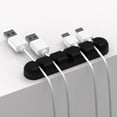 thumbnail image 6 of Desktop Cable Organizer Clip - Silicone Cord Management Holder for Phone Charger & Data Cables, 9.6x2x1.2cm Office Desk Storage Solution, 6 of 7