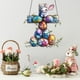 thumbnail image 4 of Adornos de Pascua, regalos de Pascua, huevo y conejito de Pascua, adornos colgantes de acrílico en 2D, juego de decoración festiva de primavera para árboles, ventanas y fiestas, colgante de huevo y co, 4 of 6