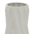 thumbnail image 5 of DecMode 16" Geometric White Ceramic Vase, 5 of 7