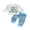 White, variant on RUINIXCW Boys 2Pcs Fall Outfits Long Sleeve O Neck Letter Print Sweatshirt Fish Print Pants Sets