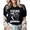 Black, variant on Gothic Aesthetic Vibing With My Demons Graphic Tees Womens T-shirt Black/White S-5XL Shirts Daily Casual Tops