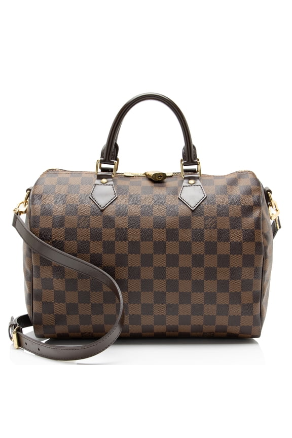 Pre-Owned Louis Vuitton Damier Ebene Speedy Bandouliere 30 Satchel