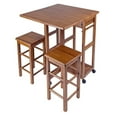 thumbnail image 6 of Winsome Suzanne 3 Pieces Solid Wood Space Saver Dining Table Chair, 6 of 21