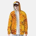 thumbnail image 4 of Gaeub Bees on Hive Honeycomb Men's and Women's UPF 50+ Long-Sleeved Sun Protection Clothing, Fishing Shirt Long Sleeve Zip - X-Large, 4 of 9